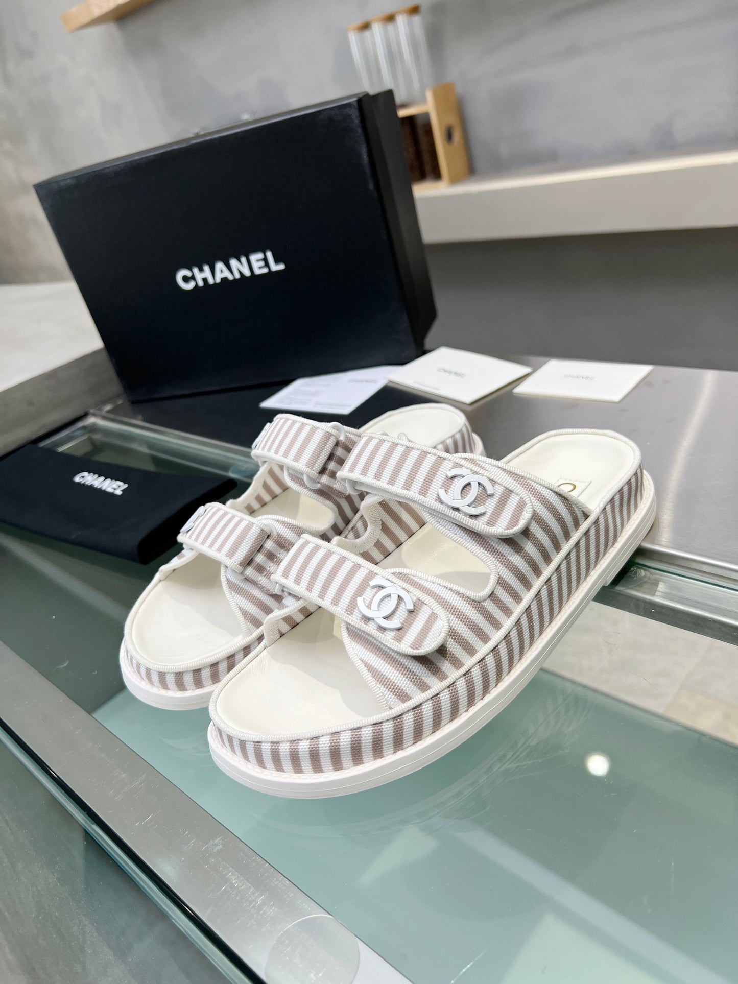 COCO Stripe Slides CLICK FOR MORE COLOURWAYS