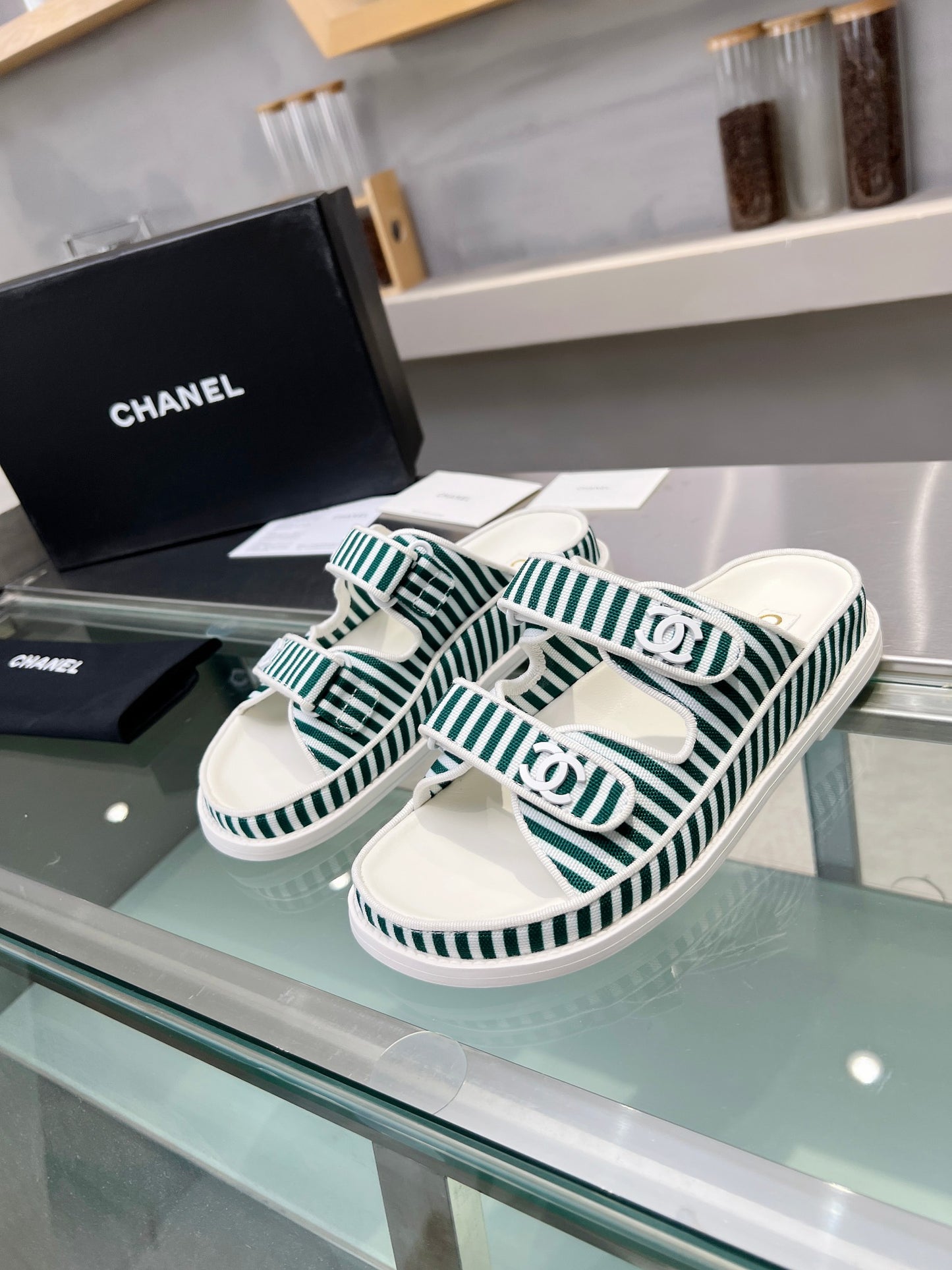 COCO Stripe Slides CLICK FOR MORE COLOURWAYS