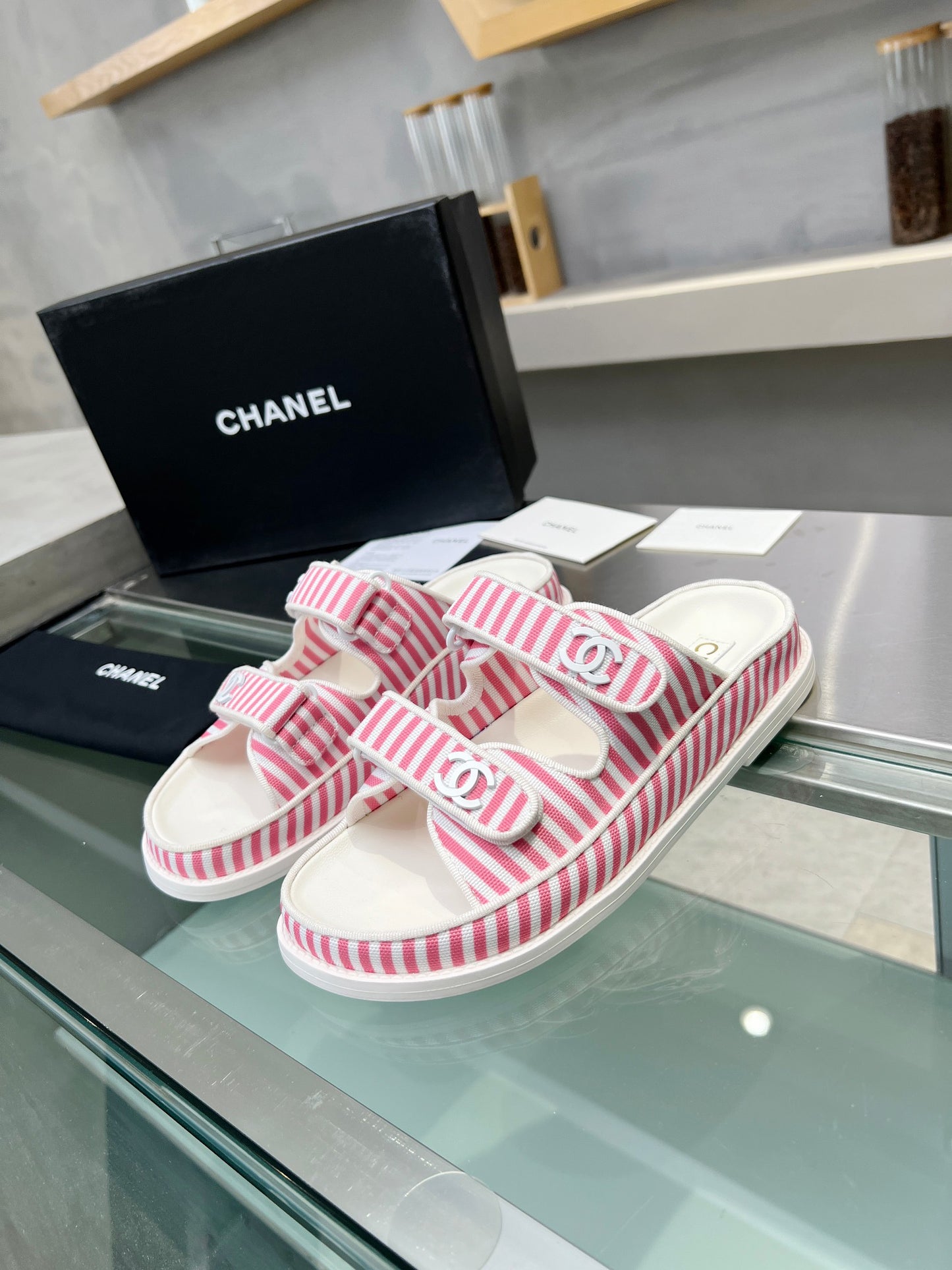 COCO Stripe Slides CLICK FOR MORE COLOURWAYS
