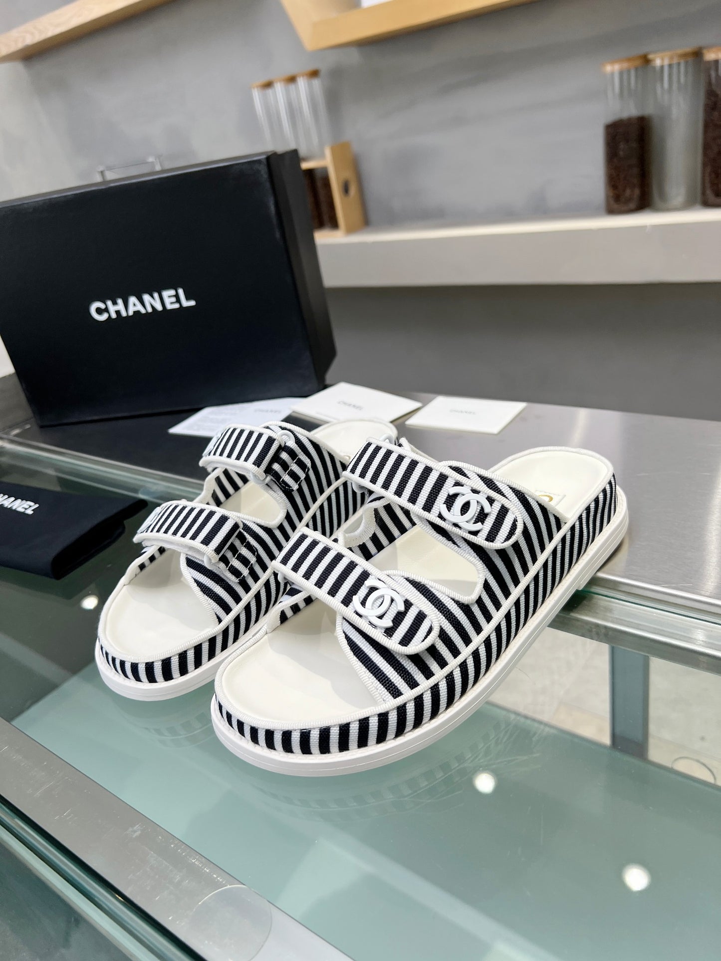 COCO Stripe Slides CLICK FOR MORE COLOURWAYS