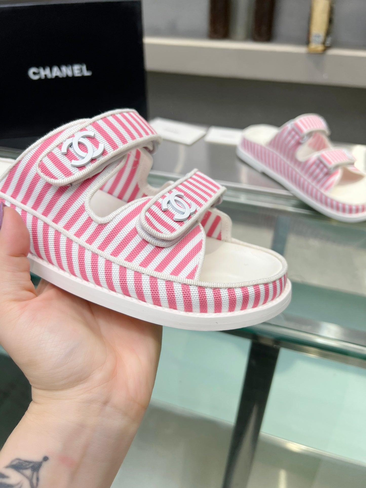 COCO Stripe Slides CLICK FOR MORE COLOURWAYS